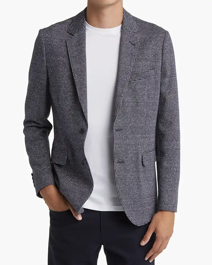 Nordstrom Soft Construction Bird's Eye Knit Sport Coat